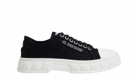 1968 BLACK CANVAS TOE-CAP LOW